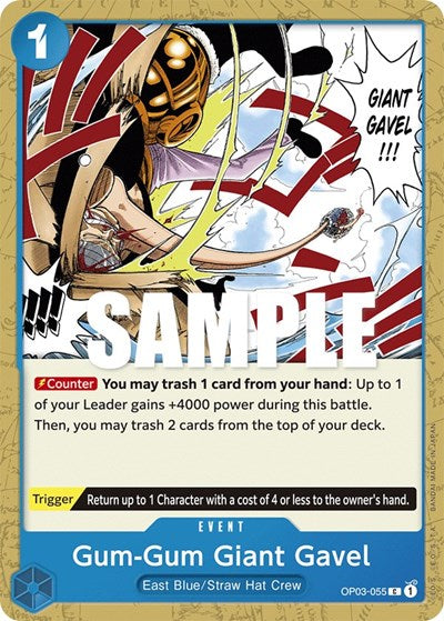 Gum-Gum Giant Gavel - OP03-055 - Common - Pillars of Strength