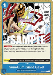 Gum-Gum Giant Gavel - OP03-055 - Common - Pillars of Strength