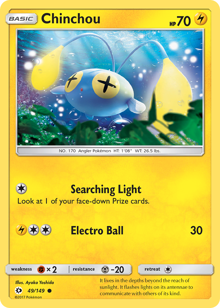 Chinchou - 049/149 - Sun & Moon