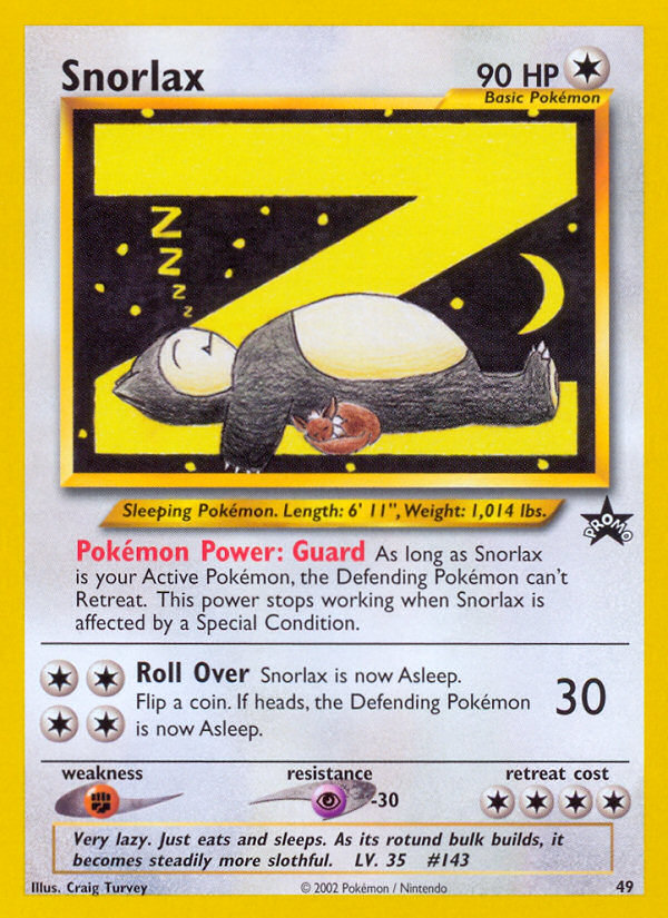 Snorlax - 49/53 - Wizards Black Star Promos