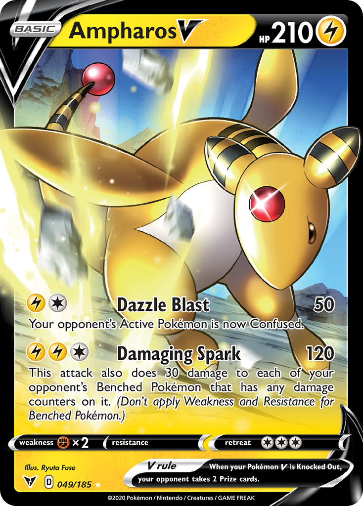 Ampharos V - 049/185 - Vivid Voltage