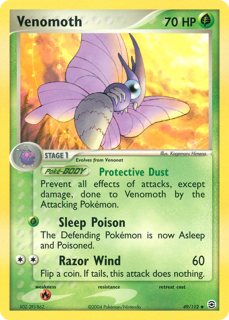 Venomoth - 049/112 - FireRed & LeafGreen