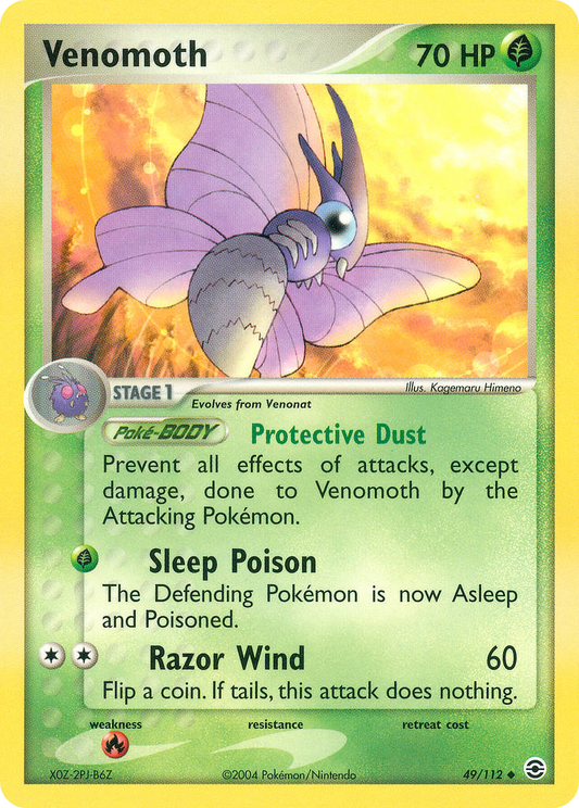 Venomoth - 049/112 - FireRed & LeafGreen