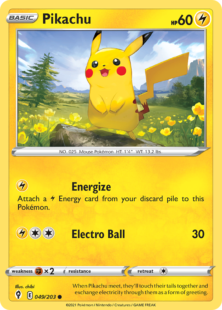 Pikachu - 049/203 - Evolving Skies