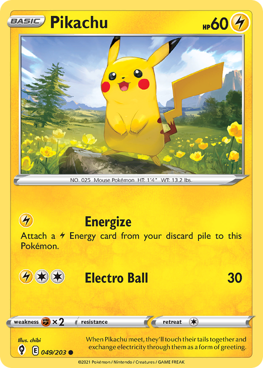 Pikachu - 049/203 - Evolving Skies