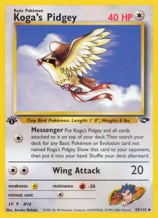 Koga's Pidgey - 049/132 - Gym Challenge