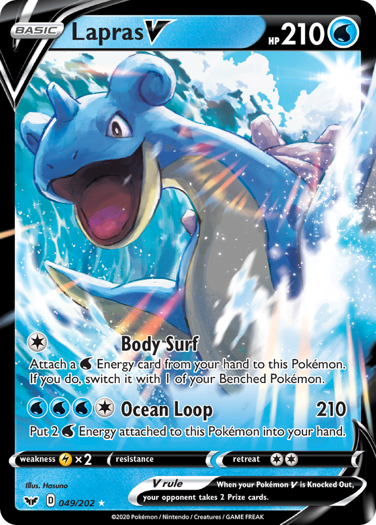 Lapras V - 049/202 - Sword & Shield