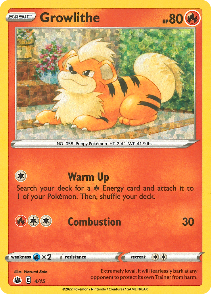 Growlithe - 04/15 - McDonald's Collection 2022