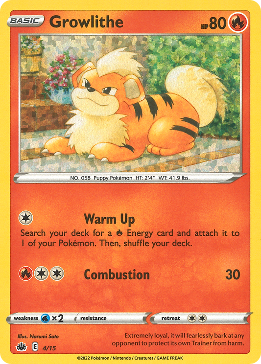 Growlithe - 04/15 - McDonald's Collection 2022