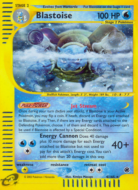 Blastoise - 004/165 - Expedition Base Set