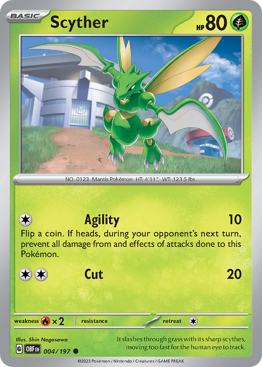 Scyther - 004/197 - Obsidian Flames