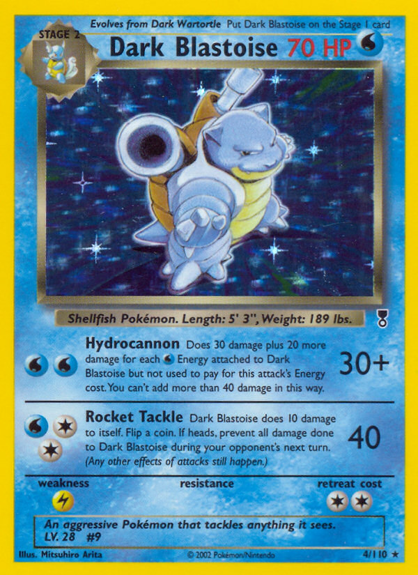 Dark Blastoise - 004/110 - Legendary Collection