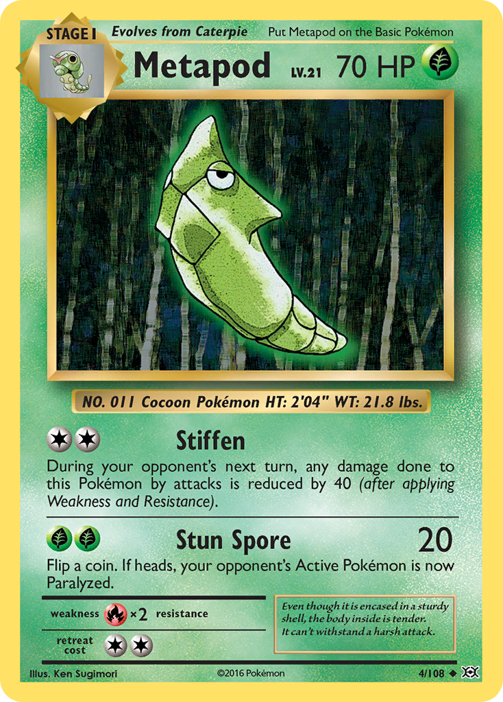 Metapod - 004/108 - Evolutions