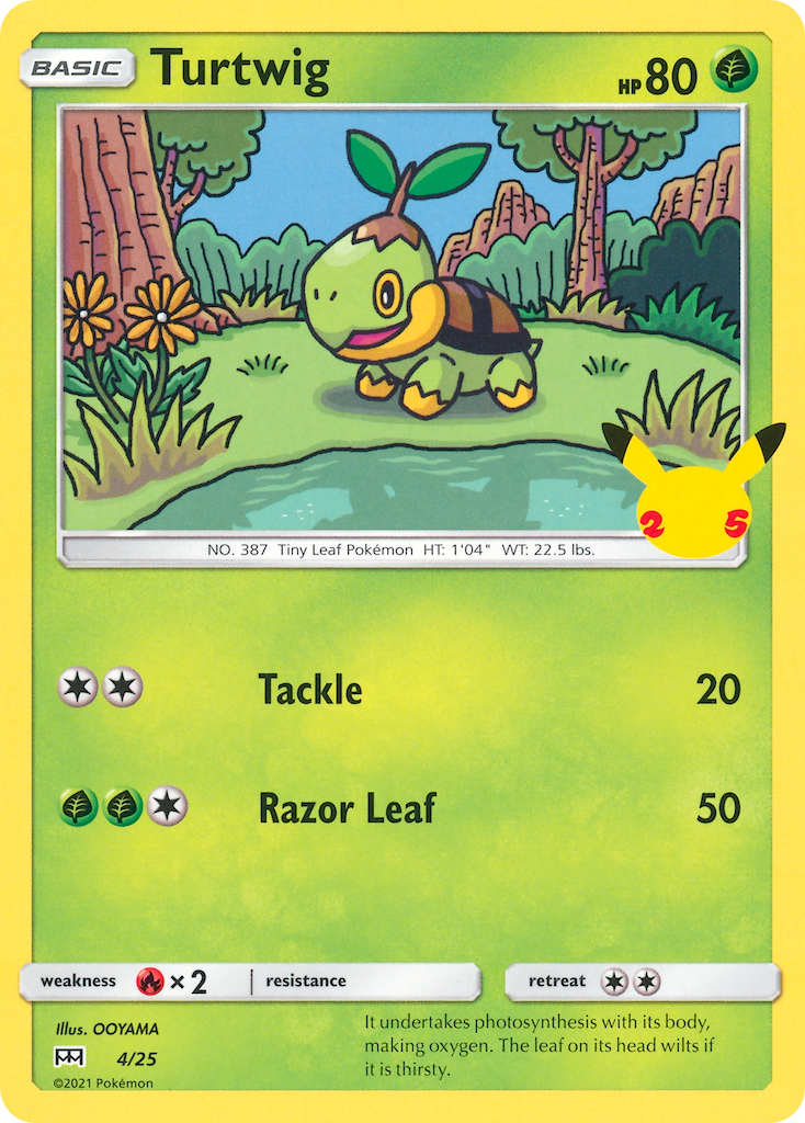 Turtwig - 04/25 - McDonald's Collection 2021