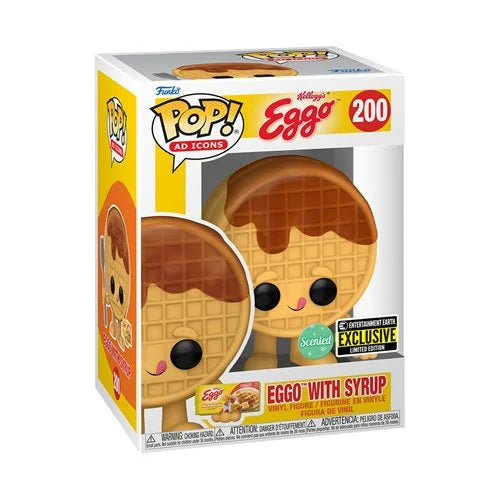 Kellogg's Eggo Waffle with Syrup Scented Funko Pop! Vinyl Figure #200 - Entertainment Earth Exclusive