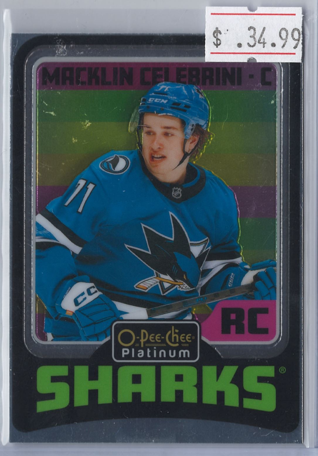 2024-25 O-Pee-Chee Platinum Macklin Celebrini RC