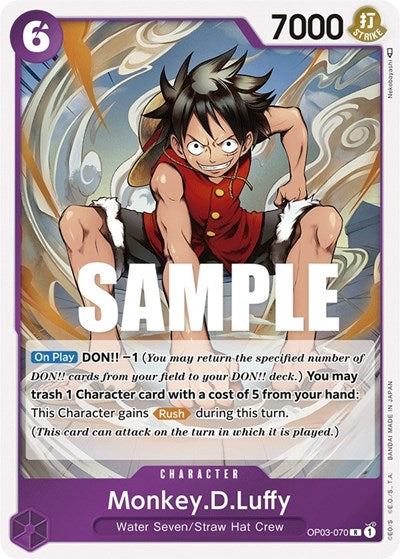 Monkey.D.Luffy - OP03-070 - Rare - Pillars of Strength