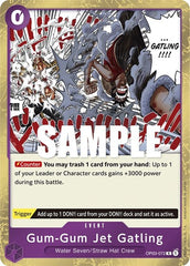 Gum-Gum Jet Gatling - OP03-072 - Rare - Pillars of Strength