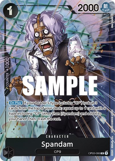 Spandam - OP03-086 - Rare (Alternate Art) - Pillars of Strength