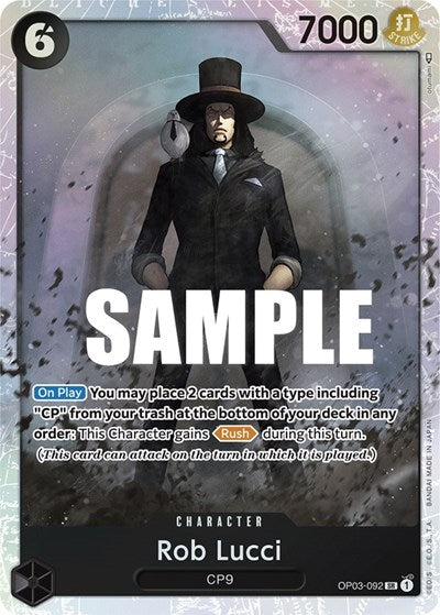 Rob Lucci - OP03-092 - Super Rare - Pillars of Strength