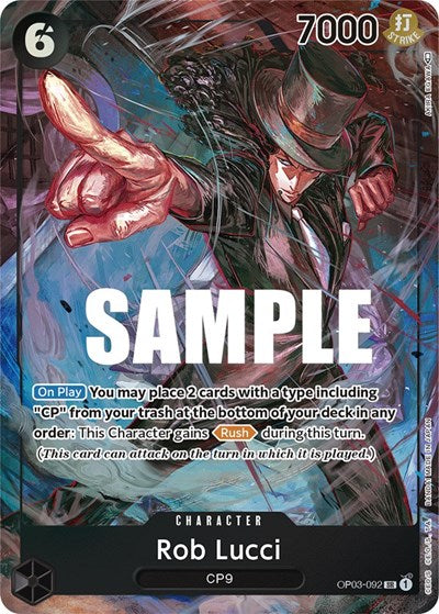 Rob Lucci - OP03-092 - Super Rare (Alternate Art) - Pillars of Strength