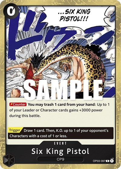 Six King Pistol - OP03-097 - Rare - Pillars of Strength