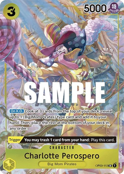 Charlotte Perospero - OP03-113 - Super Rare (Alternate Art) - Pillars of Strength