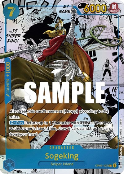 Sogeking (Alternate Art) - OP03-122 - Secret Rare (Manga Alt Art) - Pillars of Strength