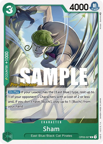 Sham - OP03-027 - Common - Pillars of Strength Pre-Release Cards