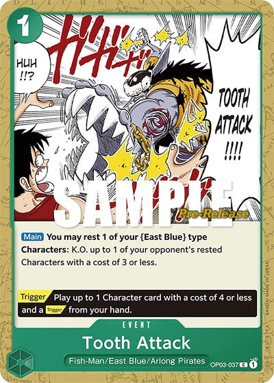 Tooth Attack - OP03-037 - Common - Pillars of Strength Pre-Release Cards