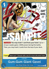 Gum-Gum Giant Gavel - OP03-055 - Common - Pillars of Strength Pre-Release Cards