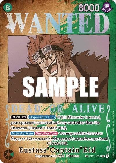 Eustass"Captain"Kid - OP01-051 - Super Rare (Wanted Poster) - Pillars of Strength
