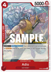 Adio - OP03-002 - Uncommon - Pillars of Strength Pre-Release Cards