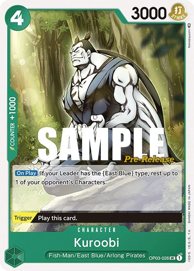Kuroobi - OP03-026 - Uncommon - Pillars of Strength Pre-Release Cards