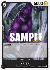 Vergo - OP03-079 - Uncommon - Pillars of Strength Pre-Release Cards