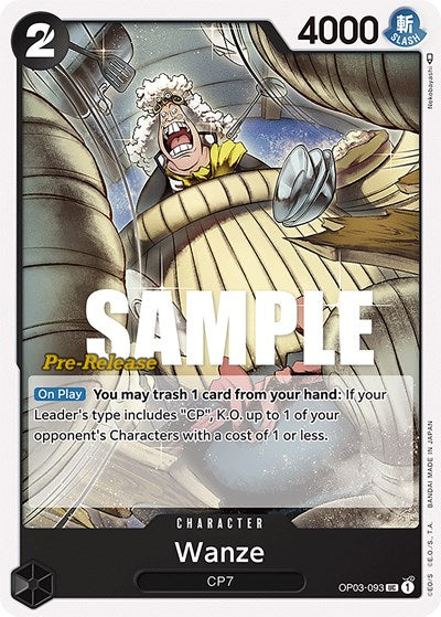 Wanze - OP03-093 - Uncommon - Pillars of Strength Pre-Release Cards