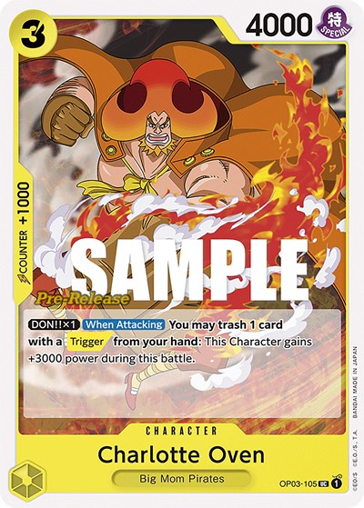 Charlotte Oven - OP03-105 - Uncommon - Pillars of Strength Pre-Release Cards