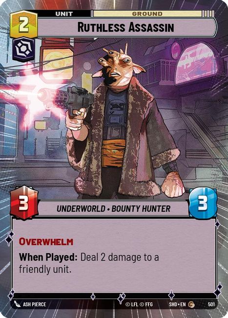 Ruthless Assassin - SHD - 501 - Common - Hyperspace