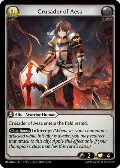 Crusader of Aesa - 010 - Common - 2023 Demo Deck