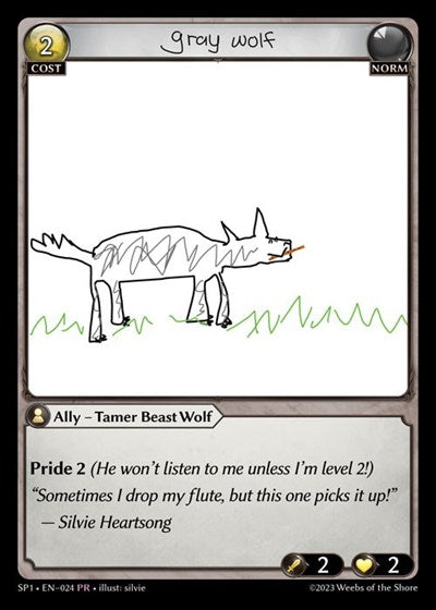 Gray Wolf - 024 - Promo - Supporter Pack 1