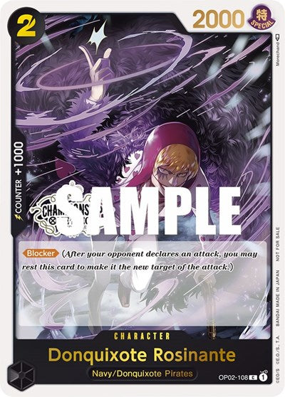 Donquixote Rosinante - OP02-108 - Promo (Store Championship 2023 Participation Pack Vol.1) - One Piece Promotion Cards
