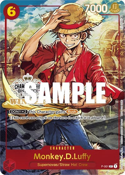 Monkey.D.Luffy - P-001 - Promo (Store Championship Trophy Card) - One Piece Promotion Cards