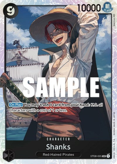 Shanks - ST08-005 - Super Rare - ST-08: Starter Deck 8 Monkey.D.Luffy