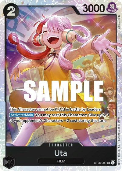 Uta - ST08-002 - Super Rare - Monkey.D.Luffy