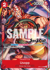 Usopp (3-on-3 Cup) [Participant] - OP01-004 - Rare - One Piece Promotion Cards
