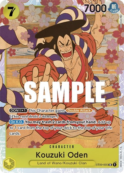 Kouzuki Oden - ST09-005 - Super Rare - ST-09: Starter Deck 9 Yamato