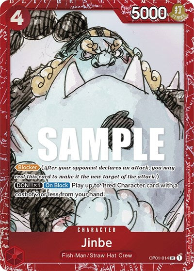 Jinbe - OP01-014 - Uncommon (Premium Card Collection -ONE PIECE FILM RED Edition-) - One Piece Promotion Cards