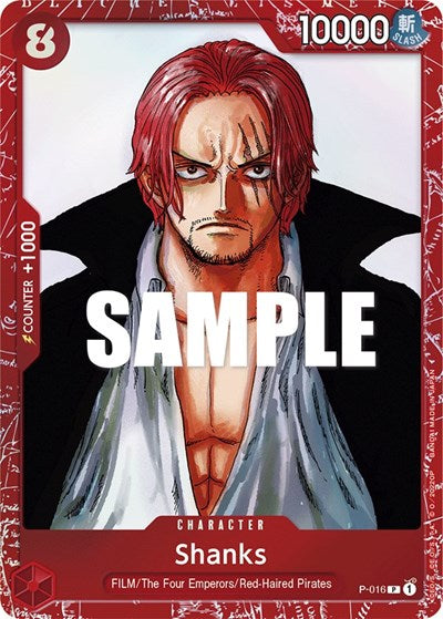 Shanks - P-016 - Promo (Premium Card Collection -ONE PIECE FILM RED Edition-) - One Piece Promotion Cards