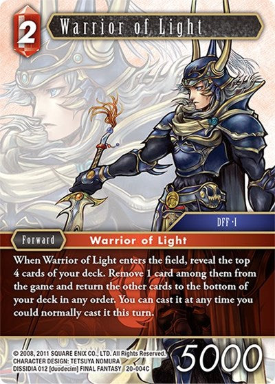 Warrior of Light - 20-004C - Common - Dawn of Heroes