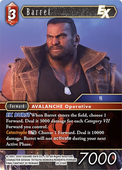 Barret EX - 20-016R - Rare - Dawn of Heroes